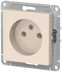 Розетка электрическая Schneider Electric Atlas Design ATN000241 бежевый, вид