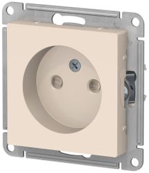 Розетка электрическая Schneider Electric Atlas Design ATN000249 бежевый, изображение
