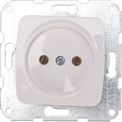 Розетка электрическая Kranz DEA KR-78-0210 белый, крупный план