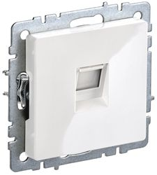 Розетка RJ-45 IEK BRITE BR-K10-2-K01 белый, изображение