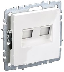 Розетка RJ-45 IEK BRITE BR-K20-1-K01 белый, изображение