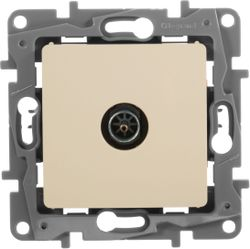 Розетка TV 1 пост Legrand Etika слоновая кость, фотография