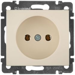 Розетка электрическая 1 пост Legrand Valena слоновая кость, изображение