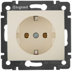 Розетка электрическая Legrand Valena 695612 слоновая кость, вид