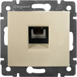 Розетка RJ-11 1 пост Legrand Valena слоновая кость, картинка