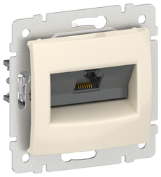 Розетка RJ-45 1 пост Legrand Valena слоновая кость, фотография