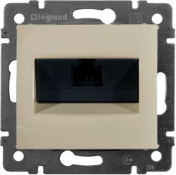 Розетка RJ-45 1 пост Legrand Valena слоновая кость, вид