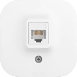 Розетка RJ-11 1 пост Legrand Quteo белый, изображение
