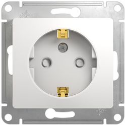 Розетка электрическая Schneider Electric GLOSSА GSL000145 белый, фото