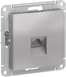 Розетка RJ-45 1 пост Schneider Electric Atlas Design алюминий, изображение