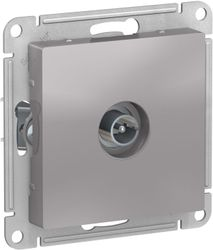 Розетка TV Schneider Electric Atlas Design ATN000393 алюминий, фото