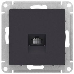 Розетка RJ-45 1 пост Schneider Electric Atlas Design карбон, вид