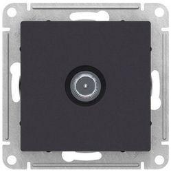 Розетка TV 1 пост Schneider Electric Atlas Design ATN001091 карбон, фото