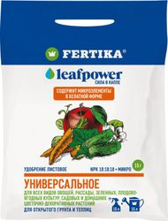 Удобрение минеральное FERTIKA LEAF POWER универсальное 15 г, крупный план