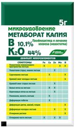 Удобрение минеральное Метаборат калия универсальное 5 г, изображение