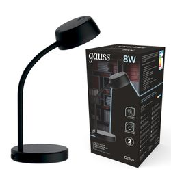 Светильник настольный Gauss Qplus модель GTL601 8W 600lm 4000K 170-265V черный диммируемый LED, детальное фото