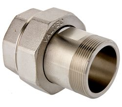 Сгон прямой латунь никелированная VALTEC 1"х 25 мм, вид