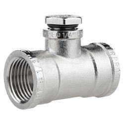Тройник под манометр 1/2" х 1/4" х 1/2" в/в/в MPF, детальное фото