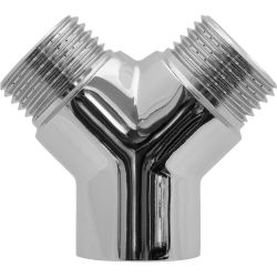Тройник Y-образный 1/2" в/н/н (хром) MPF, детальное фото