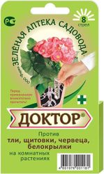 Средство от тли и других вредителей ДОКТОР Зеленая Аптека Садовода 8 стрел, крупный план