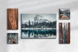 Модульная картина Симфония 5 в 1 Зимняя природа, изображение