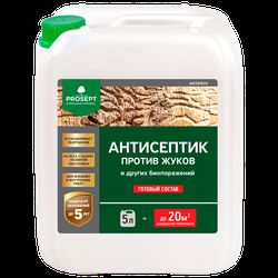 Антисептик PROSEPT Антижук против жуков и других биопоражении 5л, картинка