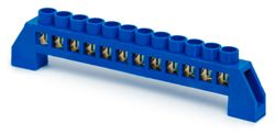 Шина нулевая PE ЗЕМЛЯ REXANT на комбинированных изоляторах 12 гР 6X9, картинка