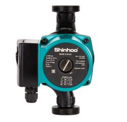 Циркуляционный насос SHINHOO BASIC S 25-4S чугун с нанокерамическим покрытием зеленый, фотография
