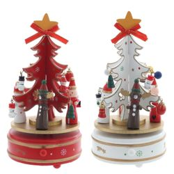 Изделие декоративное Ёлка (муз), L14 W14 H21 см, 2в., изображение