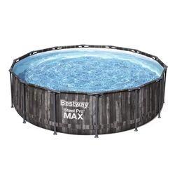Бассейн каркасный круглый Bestway Steel Pro Max  427х427х107 см, фото