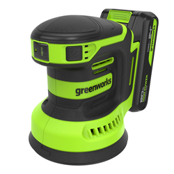 Эксцентриковая шлифмашина аккумуляторная GREENWORKS OS325 24V 1х2Ач ЗУ, фото