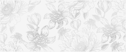 Декор Gracia Ceramica Blum белый 25X60 см 1 шт., картинка