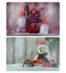 Сервировочная салфетка, 26х41см, Весёлая компания, микс НГ, фотография