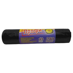 Пакеты для мусора ПВД 240 л, 10 шт, 40 мкм Goodesta, фото