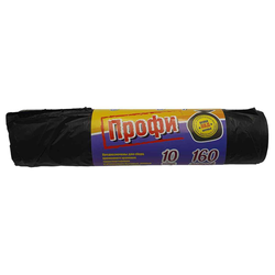 Пакеты для мусора ПВД, 160 л, 10 шт., 28 мкм Goodesta, картинка