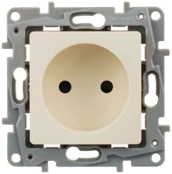 Розетка электрическая Legrand Etika 672334 слоновая кость, картинка