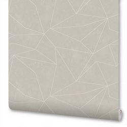 Виниловые обои WALLSECRET pazzle 9043-24 серо-песочные 1,06х10,05 м, вид