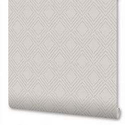 Виниловые обои WALLSECRET lana 9062-13 серые 1,06х10,05 м, изображение