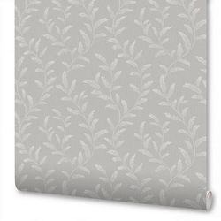 Виниловые обои WALLSECRET shalfey 9106-24 серые 1,06х10,05 м, фотография