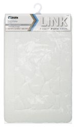 Коврик для ванной 1-ый белый link 50х80 см, изображение
