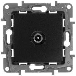 Розетка TV Legrand Etika 672663 антрацит, крупный план