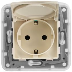 Розетка электрическая Legrand Etika 672332 слоновая кость, картинка