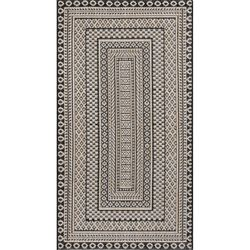 Ковер Paros 0.8x1.5 дизайн 6672A черный, картинка
