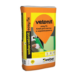 Клей для плитки Vetonit Easy Fix 25 кг, крупный план