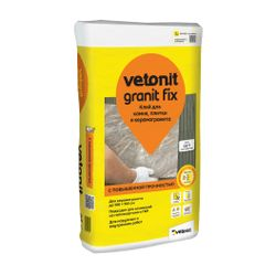 Клей для плитки, камня и керамогранита Vetonit Granit Fix 25 кг, крупный план