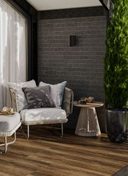 Плитка Клинкерная Керамин Мичиган Чёр 6,5X24,5 см 0,54 м², крупный план