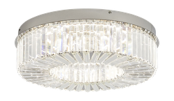 Светильник потолочный Freya Diadema хром, металл/стекло, LEDх52, 13x48x48 см, изображение
