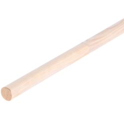 Круглый погонаж Timber&Style деревянный сращенный хвоя Экстра 15х15х2100-2200 мм, крупный план