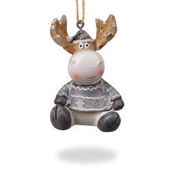 Украшение ErichKrause Decor лес, Лосик в свитере, 4х4х6см, вид
