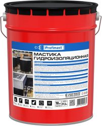Мастика битумная гидроизоляционная Profimast 21,5 л/18 кг, изображение